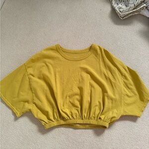 Aerie Yellow Cropped T-Shirt